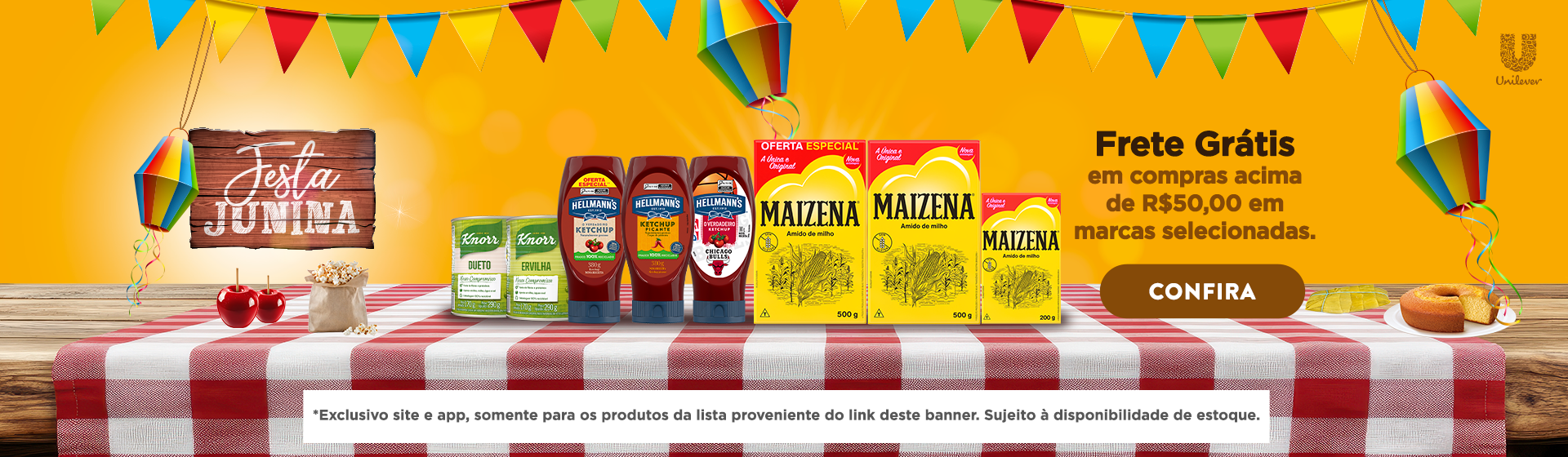 Frete Grátis Unilever até 30/06